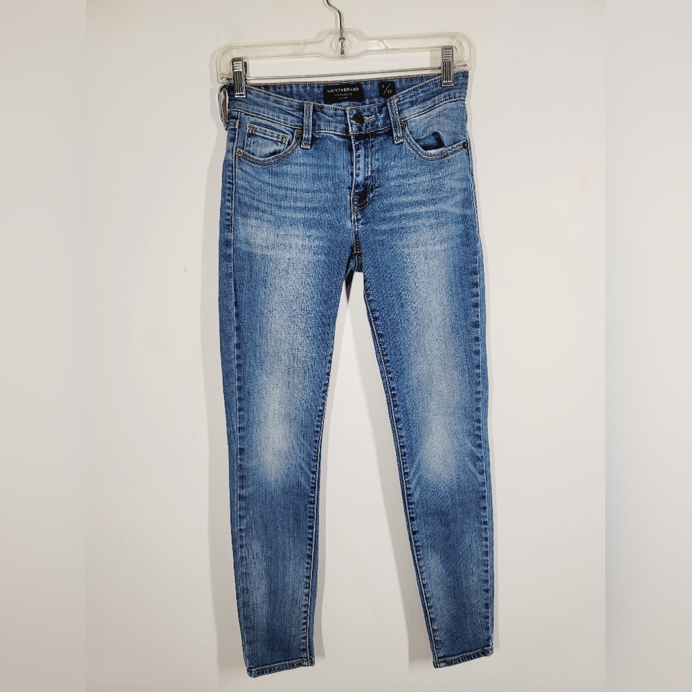 Lucky Brand MID RISE SUPER SKINNY AVA  JEANS, SIZE 0/25